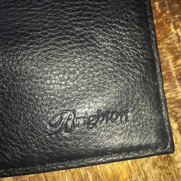 Brighton Clutch Wallet Organizer Croc Embossed Leather Vintage Retired Brown - Picture 7 of 11